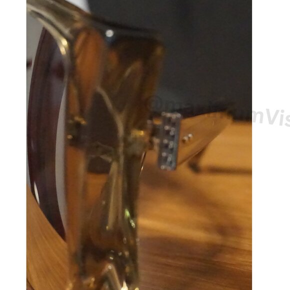 New Linda Farrow LFL595/6 Oversized Sunglasses, Unique Mirrored Lenses $1,245 - Picture 3 of 9